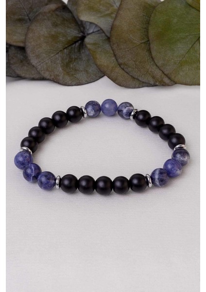 Sodalit ve Oniks Taşı Bileklik