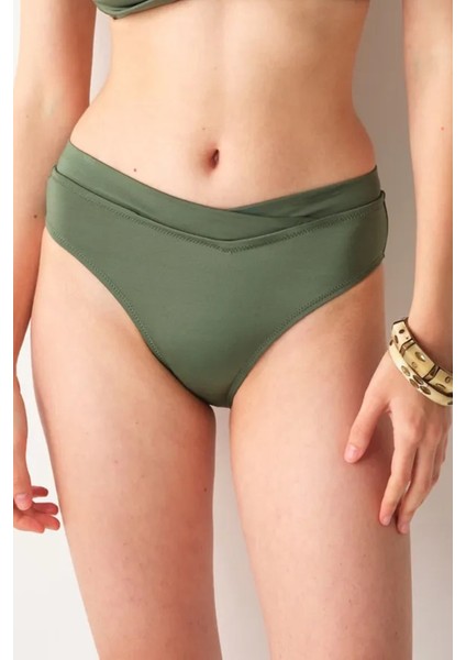 Yüksek Bel V Kesim Bikini Altı