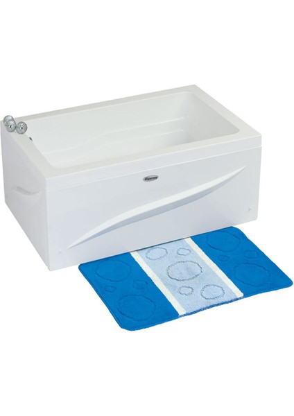Avon Mini Dikdörtgen Küvet 110x70, H43 (Gövde + Metal Ayak + Ön-yan Panel)