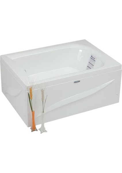 Oxnard Mini Dikdörtgen Küvet 110x80, H43 (Gövde + Metal Ayak + Ön Panel)