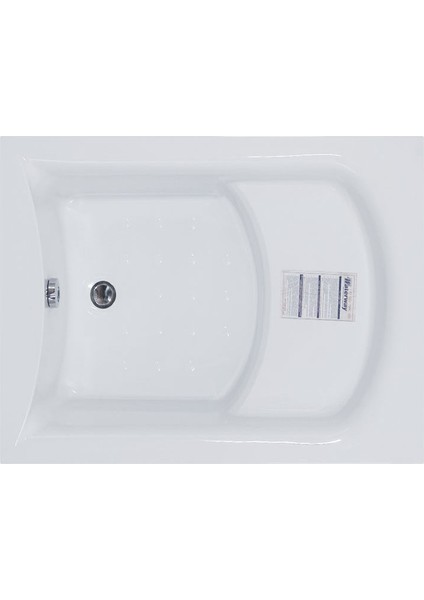 Sioux Oturmalı Mini Dikdörtgen Küvet 110x80, H43 (Gövde + Metal Ayak + Ön-yan Panel)