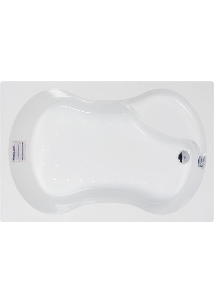Lodi Oturmalı Mini Dikdörtgen Küvet 130x80, H43 (Gövde + Metal Ayak + Ön Panel)