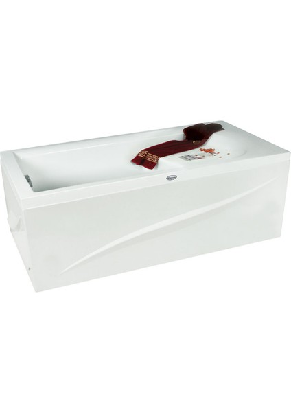 Memphis Oturmalı Mini Dikdörtgen Küvet 130x70, H43 (Gövde + Metal Ayak + Ön Panel)