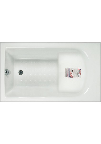Memphis Oturmalı Mini Dikdörtgen Küvet 130x70, H43 (Gövde + Metal Ayak + Ön Panel)