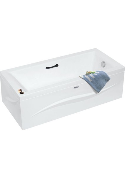 İllionis Mini Dikdörtgen Küvet 150x70, H43 (Gövde + Metal Ayak + Ön-yan Panel)