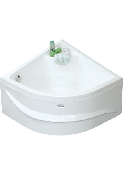 Ross Yüksek Oturmalı Oval Mini Küvet 100x100, H43 (Gövde + Metal Ayak + Ön Panel)