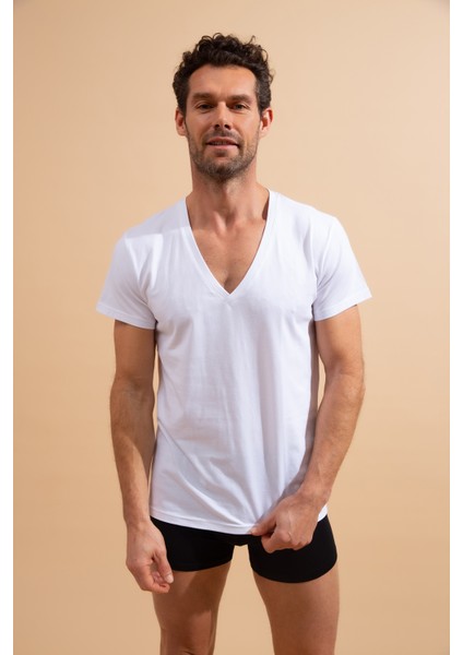 Erkek Basic Kısa Kol Pamuk T-Shirt fiyatları