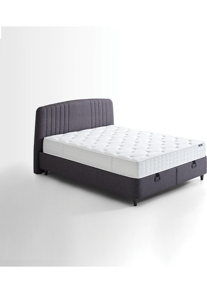 Bedding Silver Therapy Yatak, Canto Baza, Silver Başlık Çift Kişilik 3'lü Set - Antrasit indirimleri