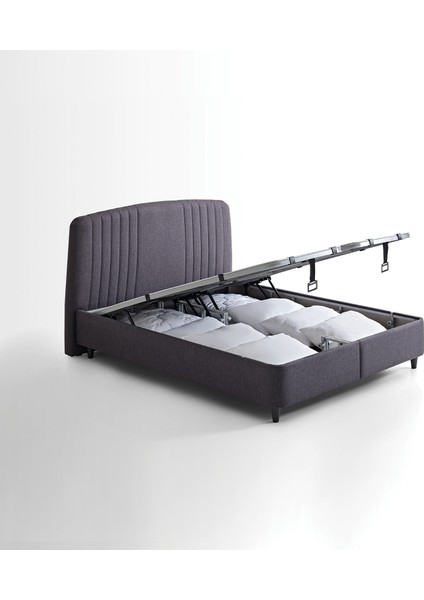 Bedding Canto Baza, Silver Başlık Çift Kişilik 2'li Set - Antrasit indirimleri