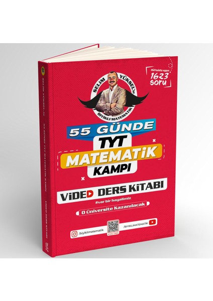 Bıyıklı Matematik Yayınları 55 Günde TYT Matematik Kampı Video Ders Kitabı	Selim Yüksel