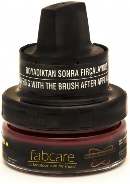 1001 Krem Deri Boya Cam Kavanoz 50 ml-Bordo