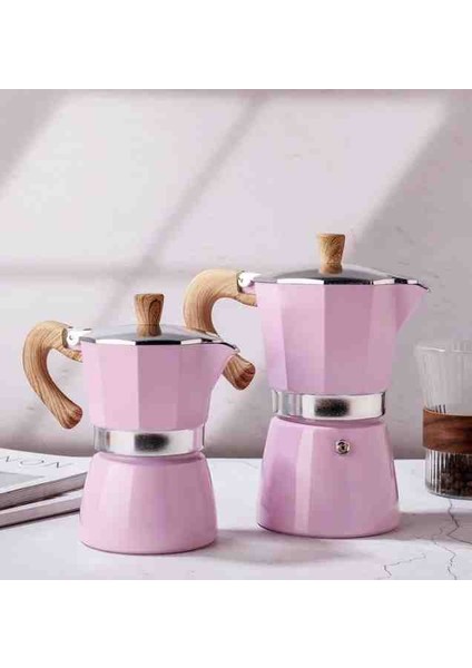Coffeehutt Aloha Mokapot 3 Cup Pembe
