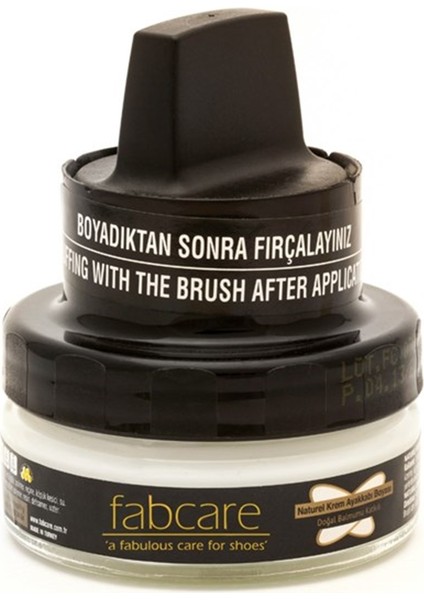 1001 Krem Deri Boya Cam Kavanoz 50 ml-Naturel