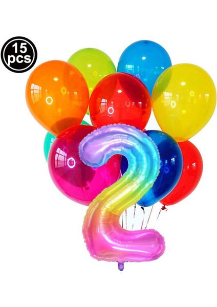 Mini Party Store Gökkuşağı Renkli Balon Set
