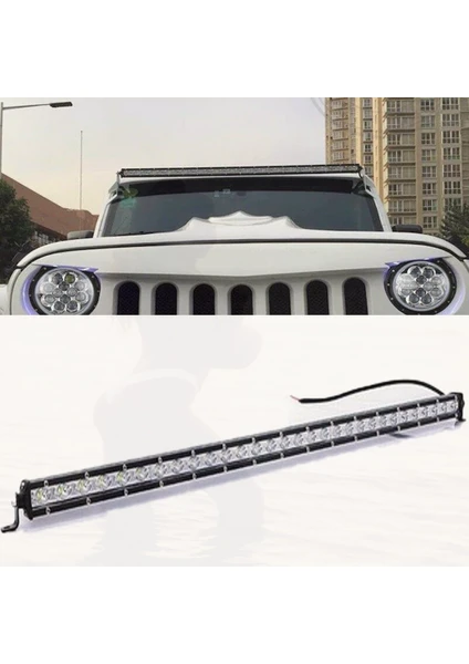 Yüksek Performanslı Beyaz Off Road Çakar LED Bar 97 cm 10-30V 54W