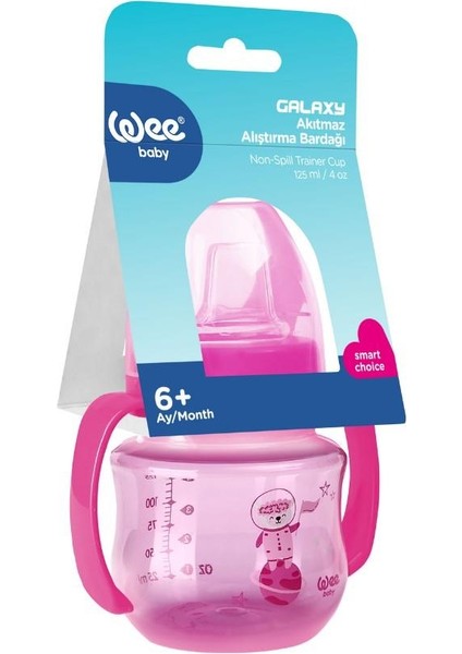 Wee Baby Galaxy Akıtmaz Alıştırma Bardağı 125 ml Pembe