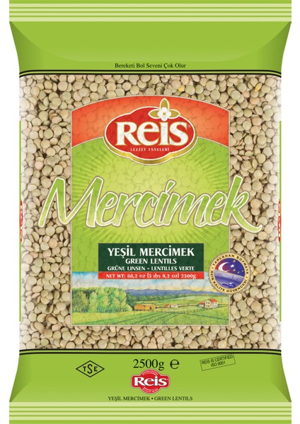 Yeşil Mercimek 2,5 kg