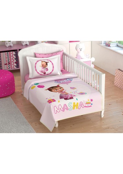 Lisanslı Bebek Pike Takımı Masha Cupcake Baby