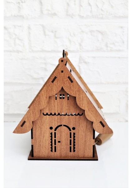 Ahşap Ev Kumbara - Işıklı modelleri