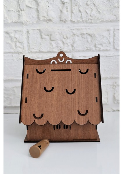 Ahşap Ev Kumbara - Işıklı fırsatları