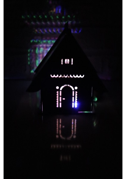 Ahşap Ev Kumbara - Işıklı indirimleri