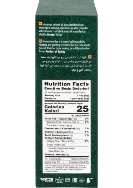 Mardin Menengiç Kahvesi 250 gr. Paket - Otantik ve Geleneksel modelleri