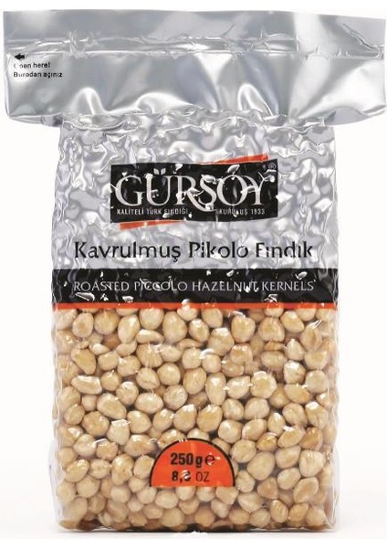 Gürsoy Kavrulmuş Pikolo Fındık Vakum Paket 250 G