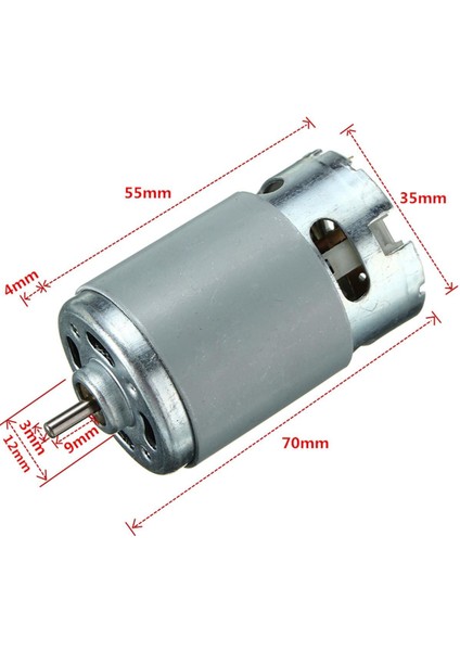 12 Volt Şarjlı Matkap Motoru Dc Motor Sfddd