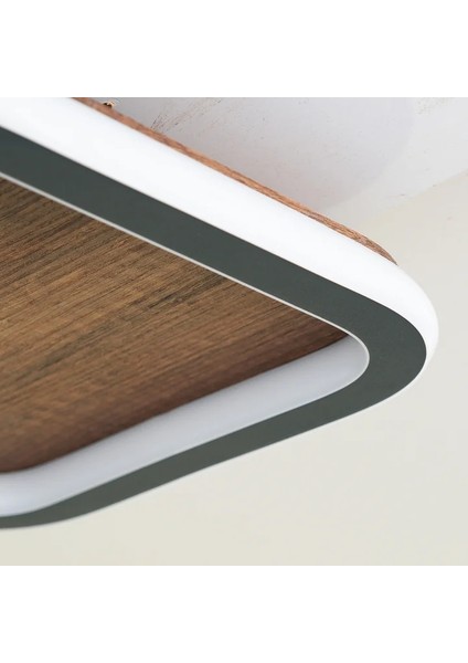 LED Avize Plafonyer Basıs Wood Kare indirimleri