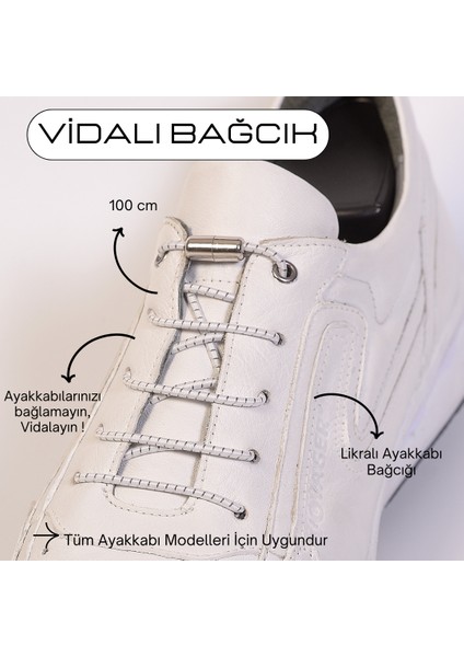 100CM Akıllı Vidalı Ayakkabı Bağcığı