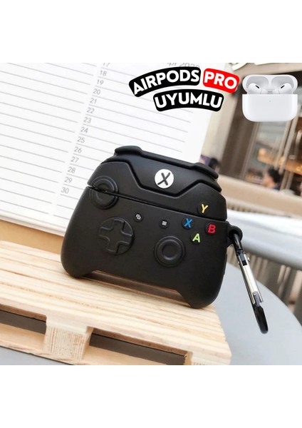 Airpods Pro Uyumlu Xbox Oyun Konsolu Figürlü Kopçalı Silikon Kulaklık Kılıfı modelleri