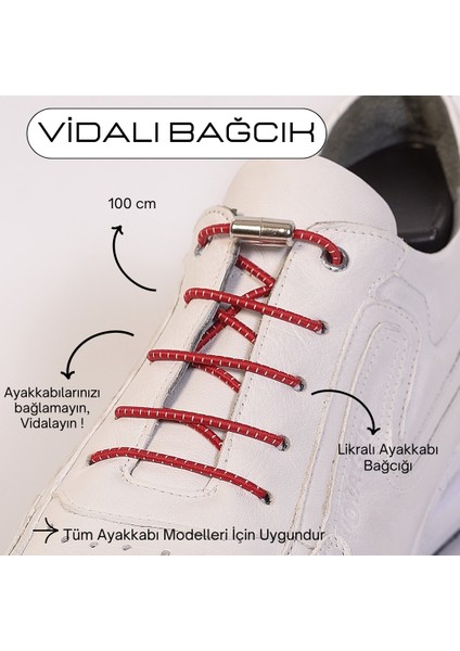 100CM Akıllı Vidalı Ayakkabı Bağcığı