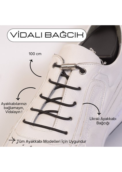 100CM Akıllı Vidalı Ayakkabı Bağcığı