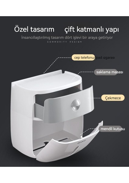 Çok Fonksiyonlu Suya Dayanıklı Doku Saklama Kutusu (Yurt Dışından)