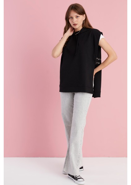 Süveter Kadın Sweatshirt - Siyah modelleri