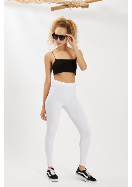 Beyaz Yüksek Bel Tayt Toparlayıcı Termal Koruyucu Spor Tayt Yoga Taytı Esnek fiyatları