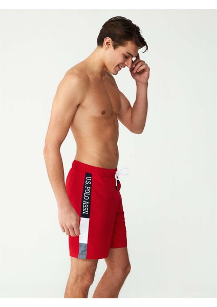 Erkek Kırmızı Uzun Deniz Şortu fiyatları