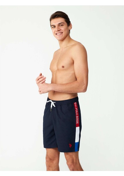 Erkek Lacivert Uzun Deniz Şortu