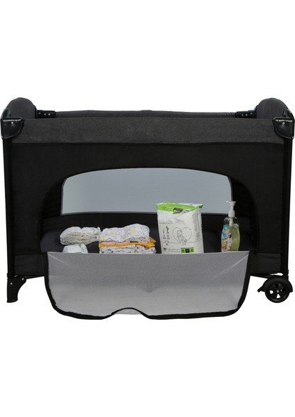 Karolin 4 In 1 Lüx Anne Yanı Oyun Park Yatak 70 x 110 cm + Yatak