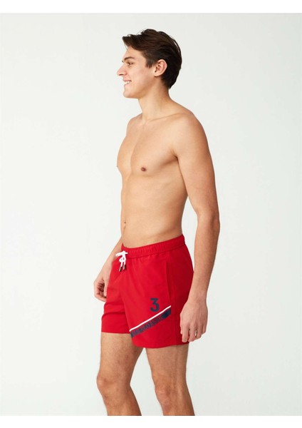 Erkek Kırmızı Orta Boy Deniz Şortu fiyatları