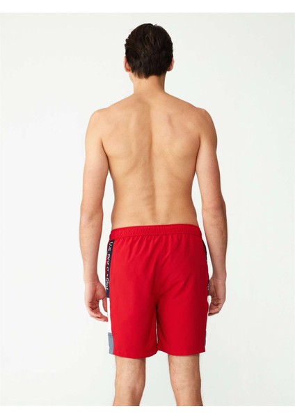Erkek Kırmızı Uzun Deniz Şortu modelleri