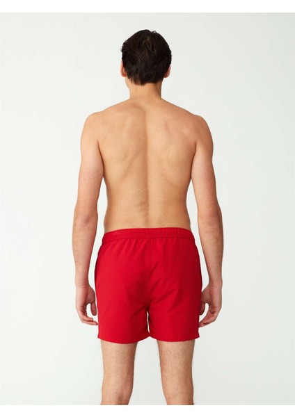 Erkek Kırmızı Orta Boy Deniz Şortu modelleri