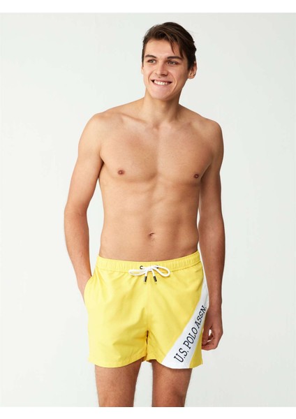 Erkek Sarı Orta Boy Deniz Şortu fiyatları