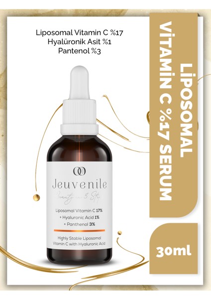 Canlandırıcı Aydınnlatıcı Liposomal Vitamin C %17  Serumu 30 ml - Vitamin C 17% Face Serum 30 ml