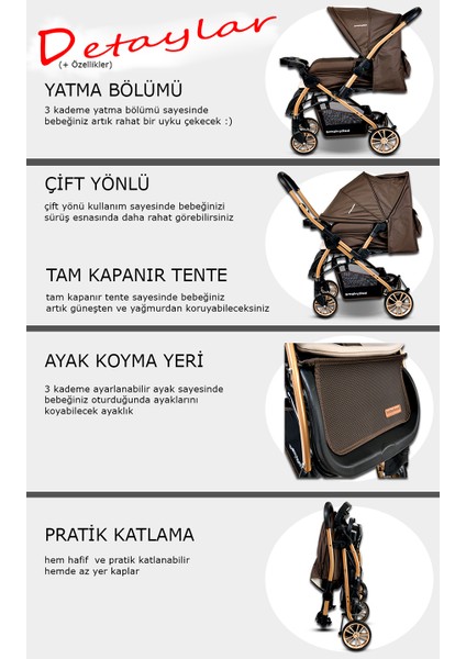 Bh-790 Gold Urbo Travel Sistem Bebek Arabası