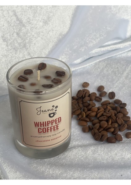 Jeane Candles Gerçek Kahve Çekirdekleri Çikolata Kokulu Kahve Rüyası Mum