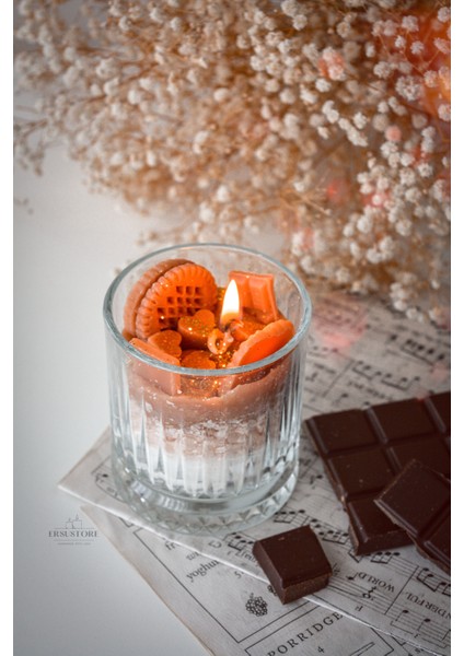 Eliysia Cam Bardak Cupe Kek Soya Wax Kokulu Mum fırsatları