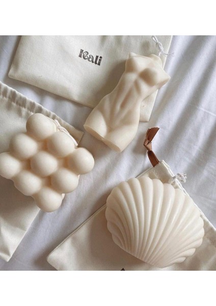 3'lü Kokulu Dekoratif Mum Seti