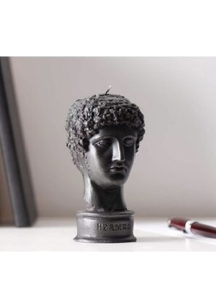 12CM Hermes Dekoratif Kokulu Heykel Büst Mum