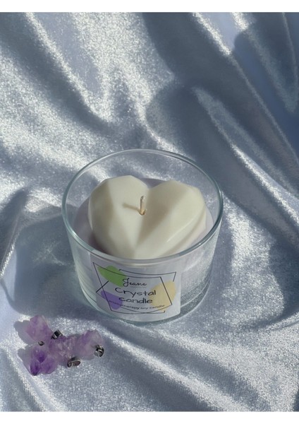Jeane Candles Doğal Taş Ametist Kolye Ucu Gizli Lavanta Kokulu Kristal Aromaterapi Mum Hediyelik indirimleri
